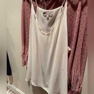 Ann Taylor loft cream shirt